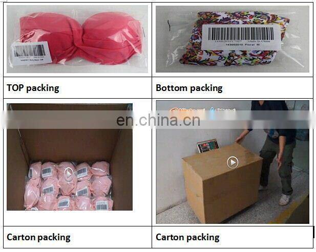 Push up Halter add -2-cups bikinis woman swimwear 2017