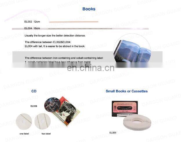 DRAGON GUARD library security solutions em strips em label for book