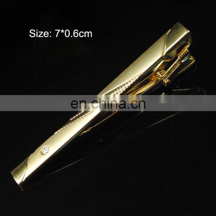 Custom zinc alloy/ brass/ iron material and printing logo tie clip