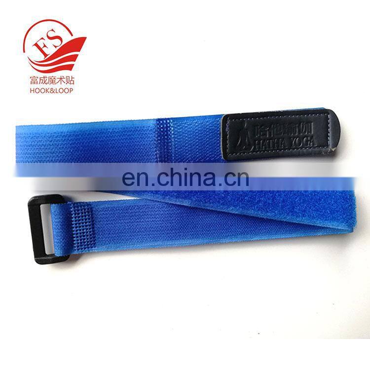 China factory flexible  stitching or  welding hook loop buckle strap with custom rubber
