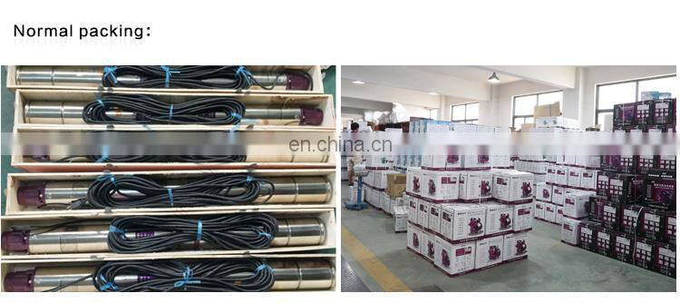 Long distance water supply head 100m waterproof submarine immersible borehole pump for field irrigation