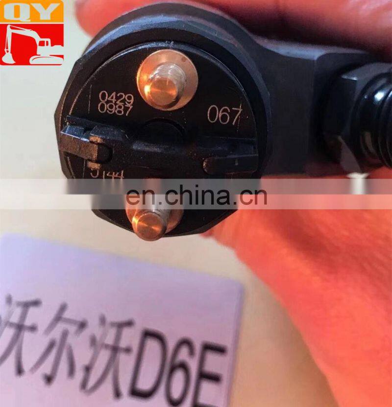 D6E Diesel Engine Part Injector 0445120067 0445120066 Common Rail Fuel Injector EC210B Injector