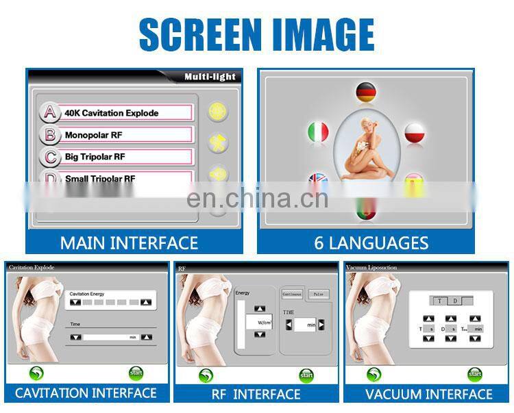 Supersonic Operation System monopolar rf ultrasonic fat cavitation 40khz laser cavitation machine