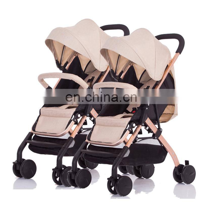 Twin baby stroller 3 in 1 China manufacture