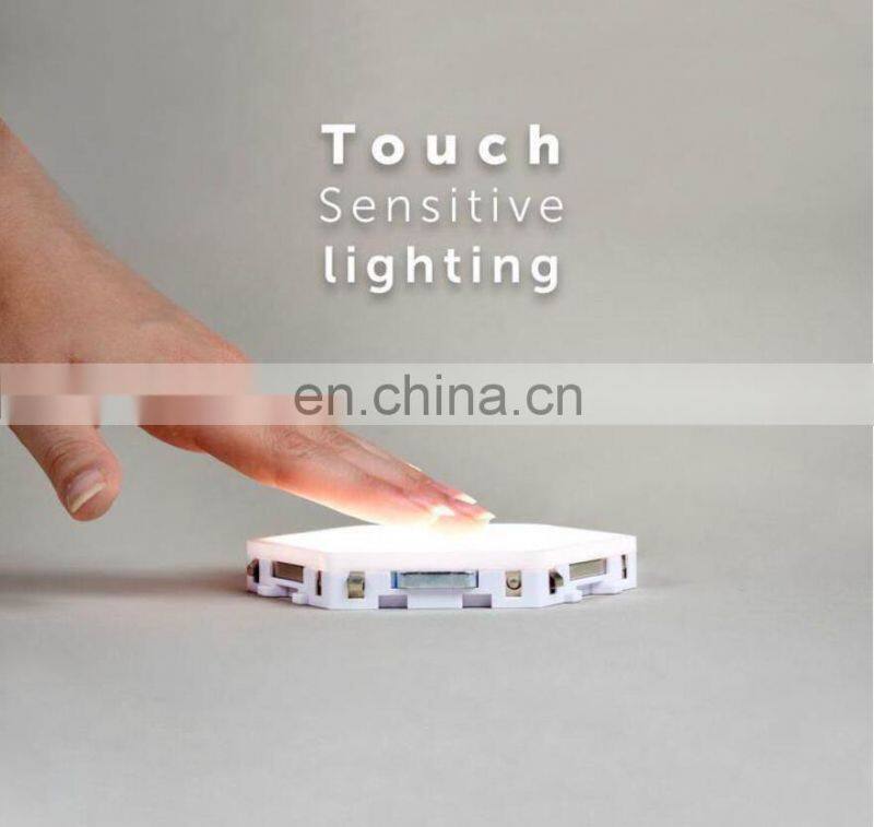 2020 amazon DIY hexagon light electronics touch sensor wall decorative hexagon honeycomb Quantum led modular light