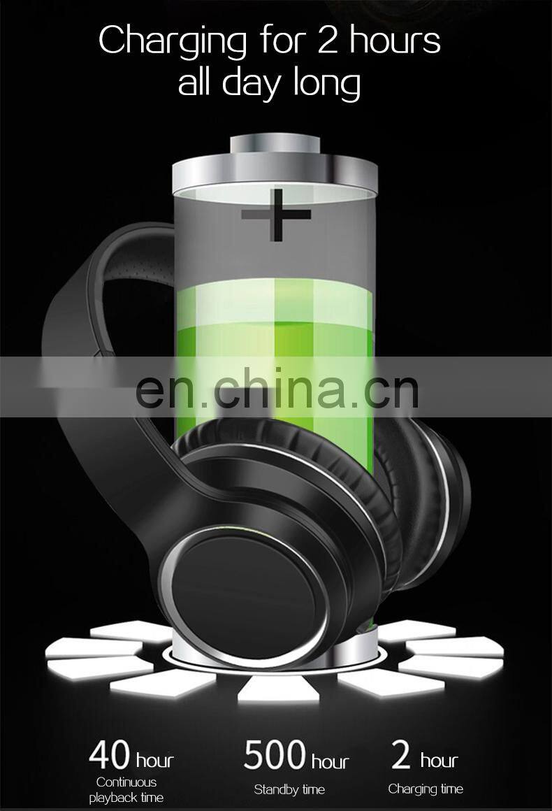 2021 Amazon Best Sell Wireless Noise Cancelling Bt Headband Cheaper Sports Stereo Headset Foldable Deep Bass Earphones Headphone