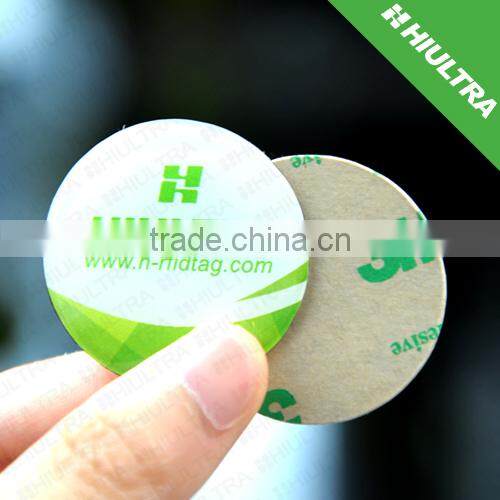 HF Thin Rewritable Printing NFC epoxy sticker / tag with adhesive For Mobile Phone
