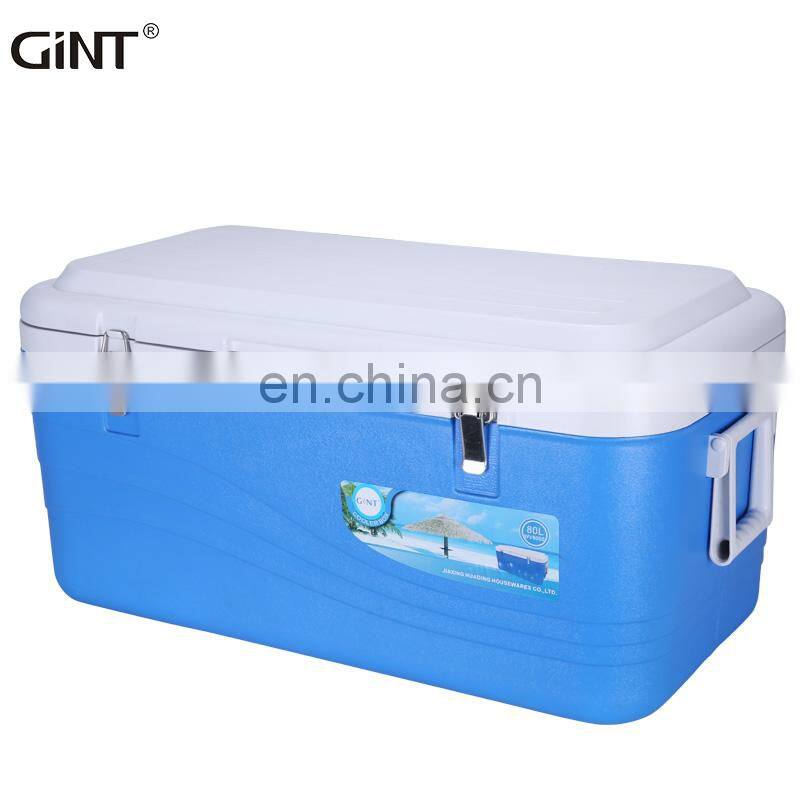 GiNT 80L Good Insulation PU foam Ice Chest Custom Colors Portable Ice Cooler Box