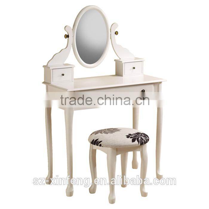 Dressing table & stool with mirror
