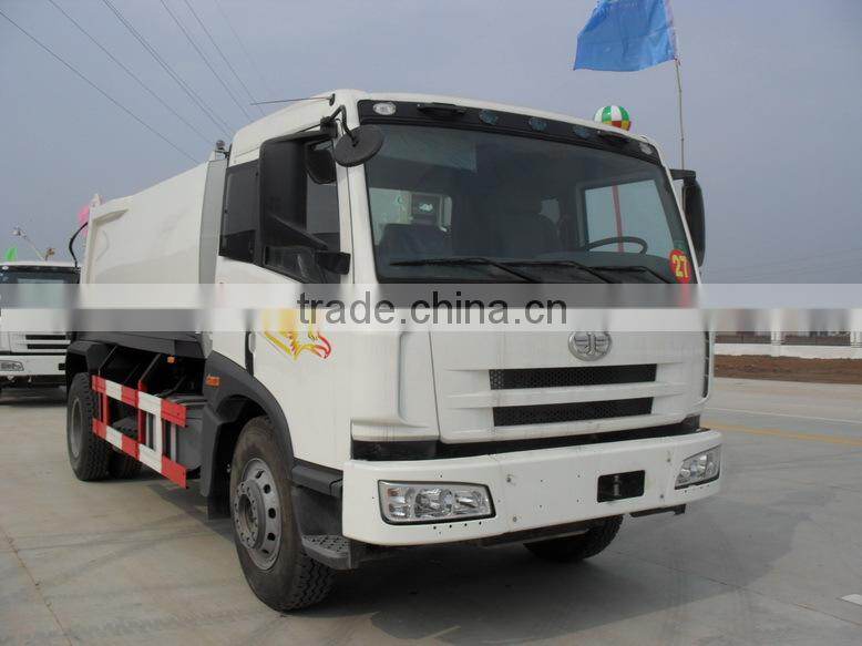 5 cubic meters Jiefang small new refuse compactor trucks