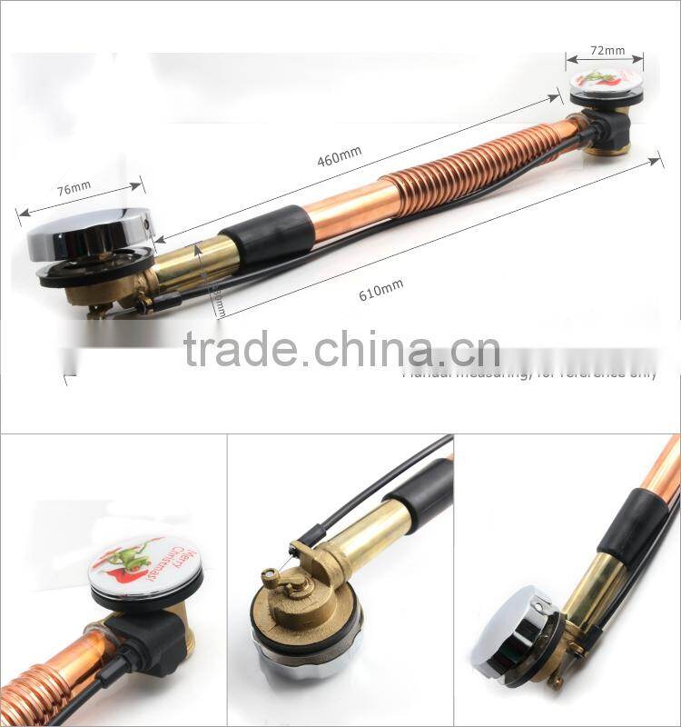 Modern Chrome Pop Up Overflow Bath Plug Waste