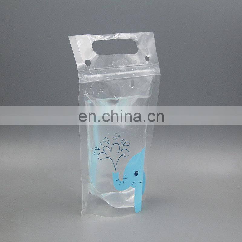 Custom made clear plastic opp poly food packaging bag with hanger hole