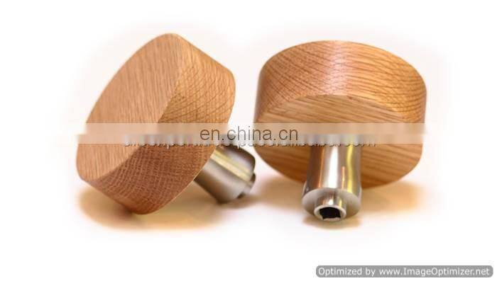 brass & wood knob