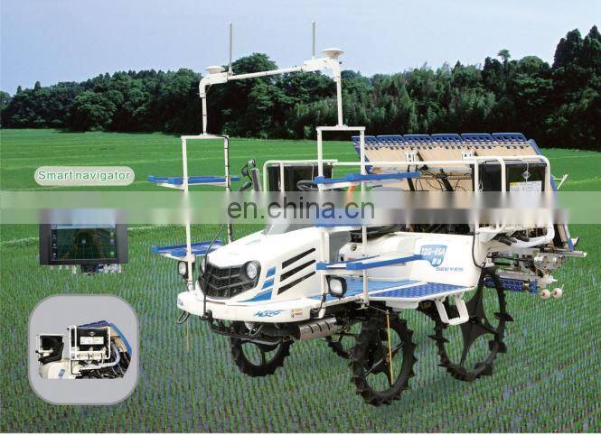 6 rows riding type rice transplanter
