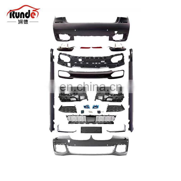 Runde Modified 760M Style PP Material Body Kit For 2016-In BMW 7 Series G11 G12 Front Bumper Rear Bumper Side Skirt Exhaust