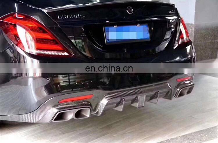 Runde B Style Carbon Fiber Material Front Rear LIp Spoiler Fender For Mercedes Benz W222 S63 S65AMG Bodykit