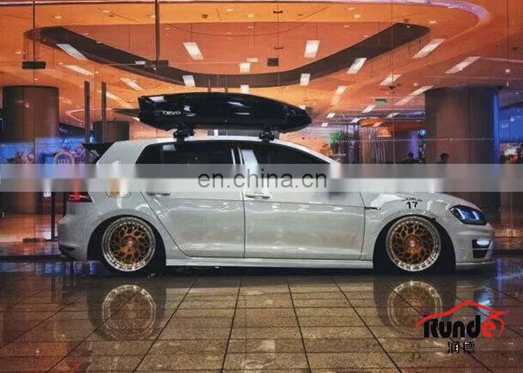 Runde ABS Material R Style Body kit Front Rear Bumper Side Skirt Grille For 12-17 Volkswagen Golf 7 And Golf 7.5 body kit