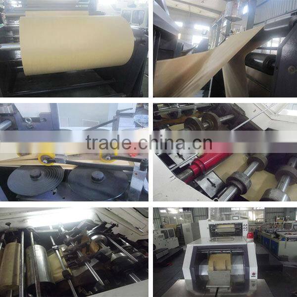 square bottom paper bag making machine with flexo printing units
