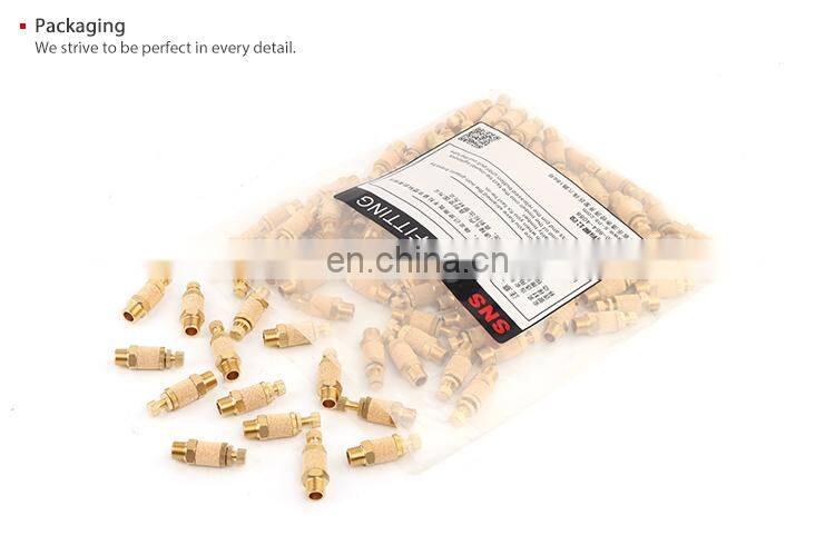 SNS PSB Series factory air brass silencer pneumatic muffler fitting silencers