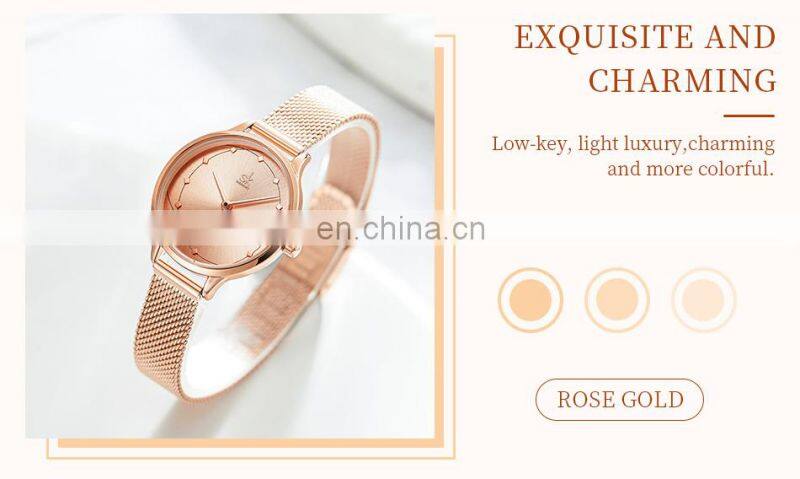 OEM ODM Factory Custom Logo Watches K0142 Hunted Watch Online Store Japan Quartz 3 Bar Water Resistant Rose Gold Black Saat