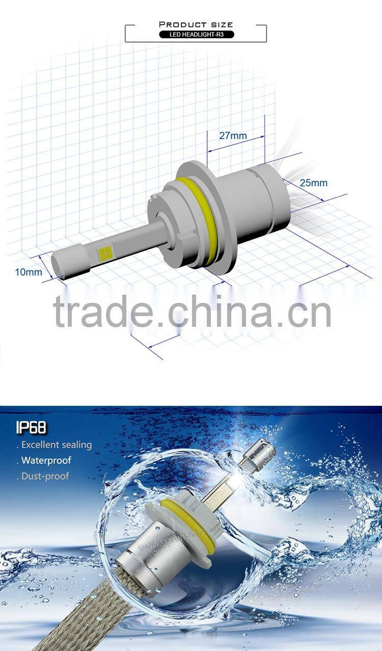 Easilly installation 5.75 led headlight,9007 led headlight,p15d led motorcycle headlight