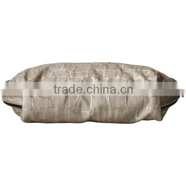 Fashion Gold Stone Pattern 2 Piece Shell Shape Cosmetic Bag Set Leather