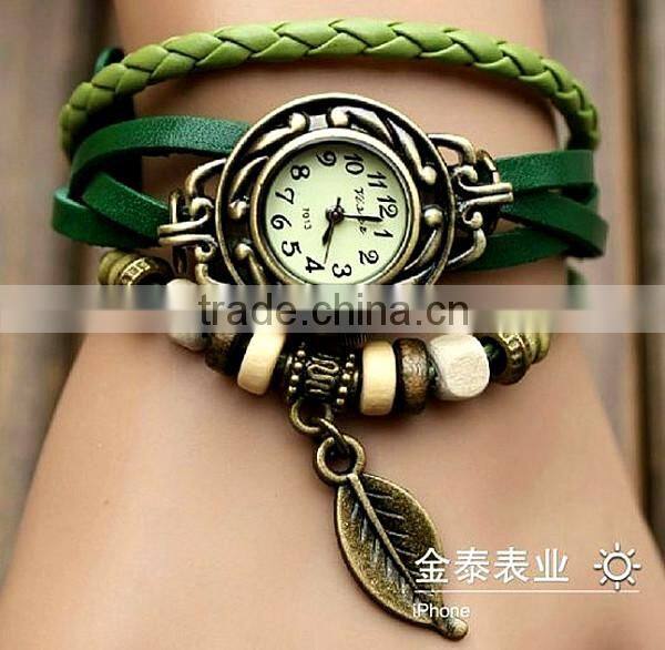 Fashionable classical watch hand-woven retro bracelet watch