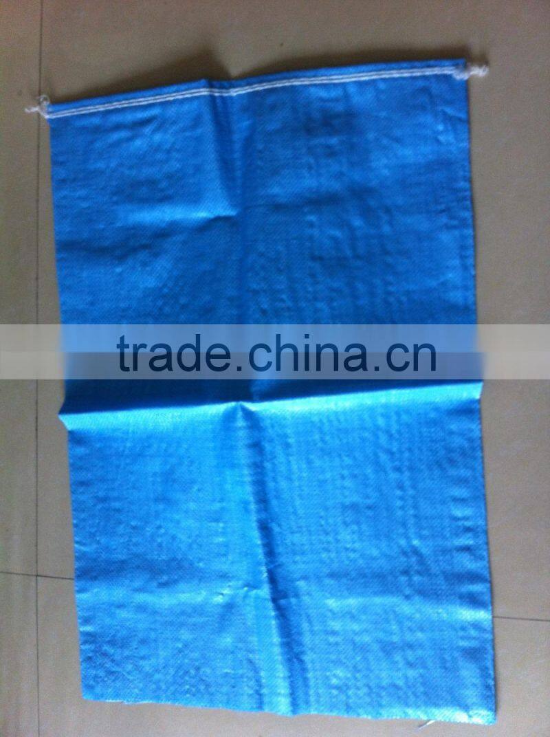 white color pp woven 25kg charcoal packaging bag