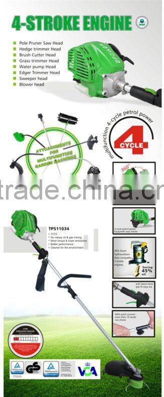 Garden tool type grass trimmer