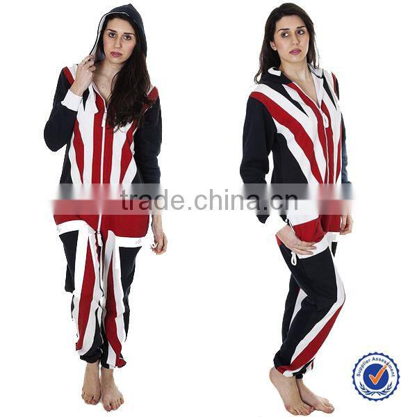 Fashions Adults Man And Women Onesie American Flag Print Jumpsuit