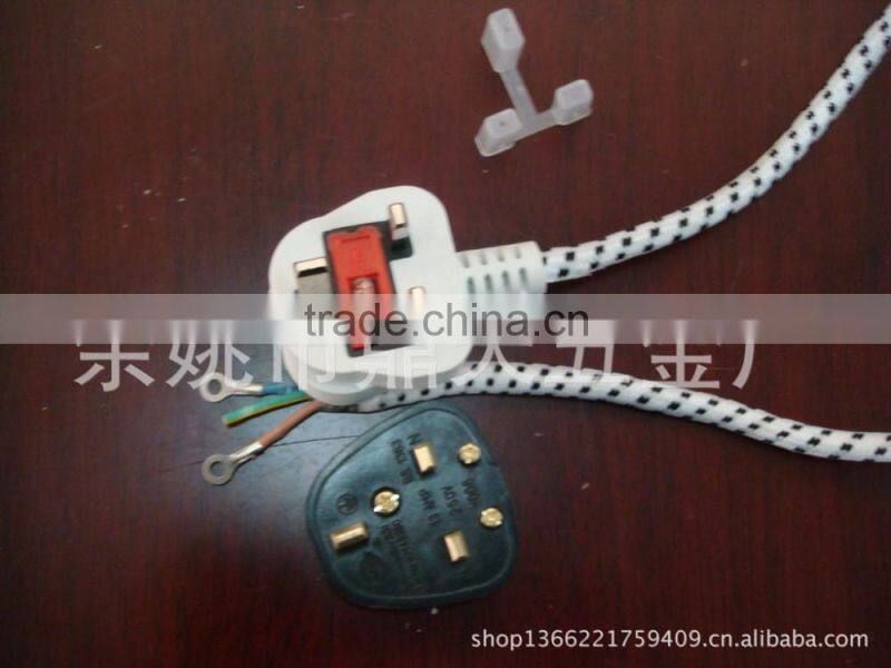 Various color various pattern woven the power cord