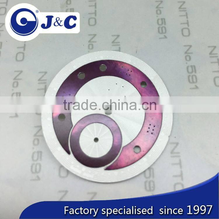 white sea shell watch dial customized shape,pantone match colour shell dial