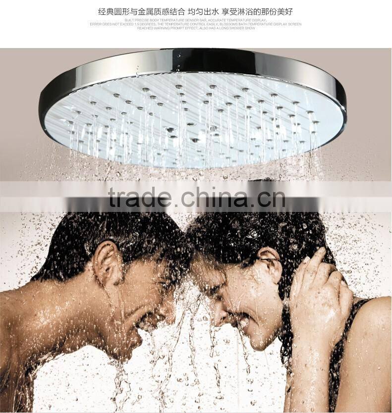 Digital Thermostatic Led Shower Set Shower head set with rainfall waterfall shower