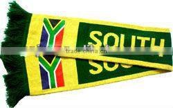 knitted soccer embroidery scarf designs