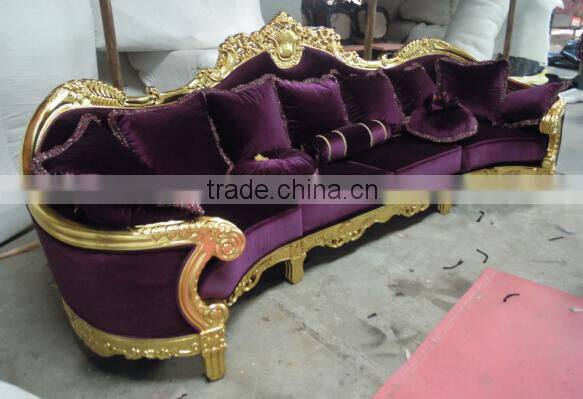 solid wood frame sofa chenille yarn fabric