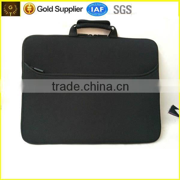 good design laptop sleeve black color with handle-1
