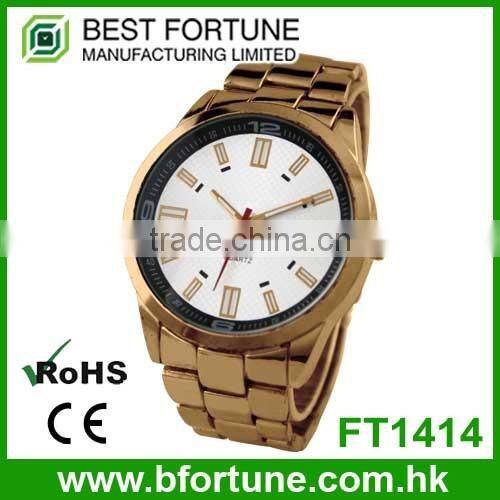 FT1390 Wholesale unisex alloy case japan quartz movt watch