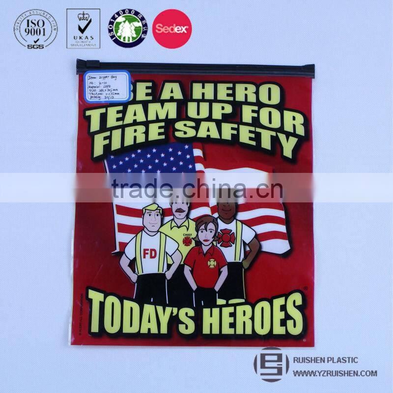 Hospital Use Medicine Packing Bag WIth Zipper Header