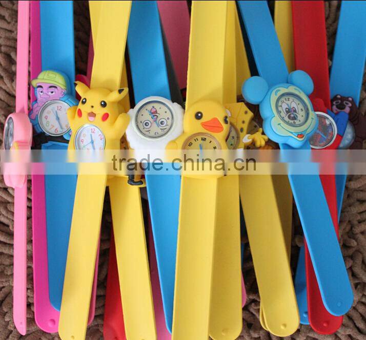2015 Wholesale cheap silicone slap bracelet for kids gift