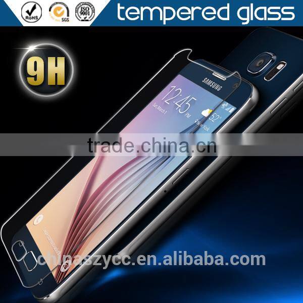 New hot sell tempered glass screen protector for samsung galaxy s6 phone screen guard protecive film