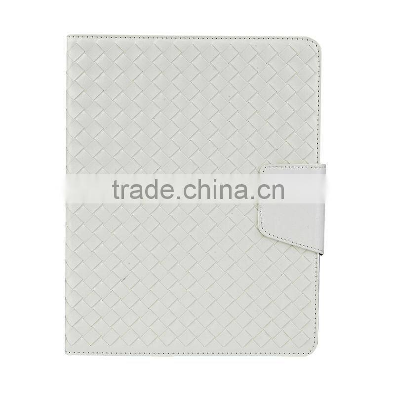 Tablet Accessories W allet Cover For iPad 2 3 4 Weave Leather Case
