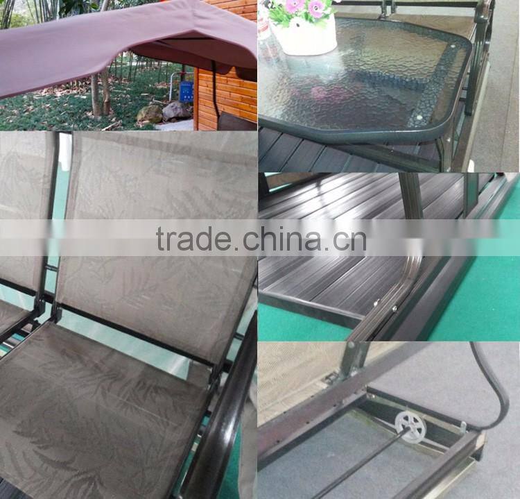 Simple Modern Sun Room Four-Bit Garden Wrought Iron Gazebo Dynamic Outdoor Gazebo Swing