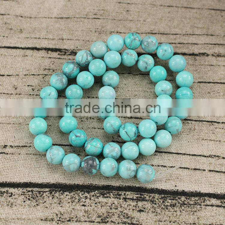 SB6569 Hot selling Synthetic Faceted Turquoise Bead Strands,Stone Bead strands