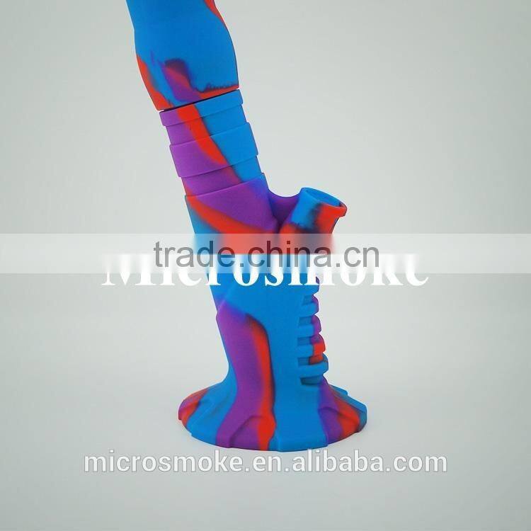 DHL shipment for smoking pipes glass hookah Water Pipes Unbreakable Glass Pipe Silicone tobacco water pipe with glass bowl