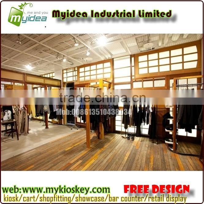 Clothing store display furniture of clothing store fixtures and clothing store display racks