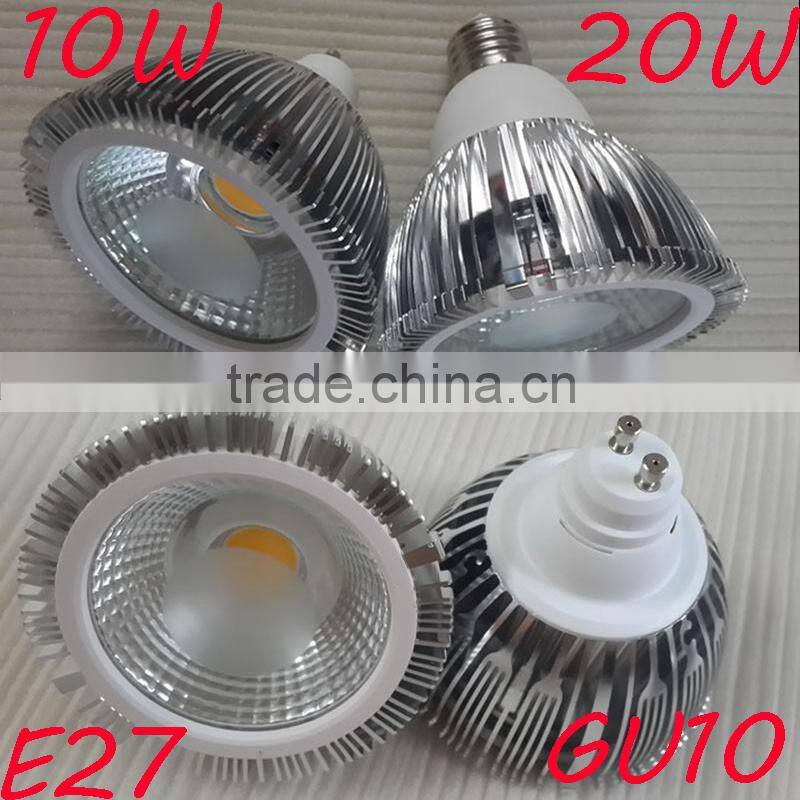 AC85-265V 10w cob led par light E27/E26/B22 95mm led par light bulb par 30 spot lamp