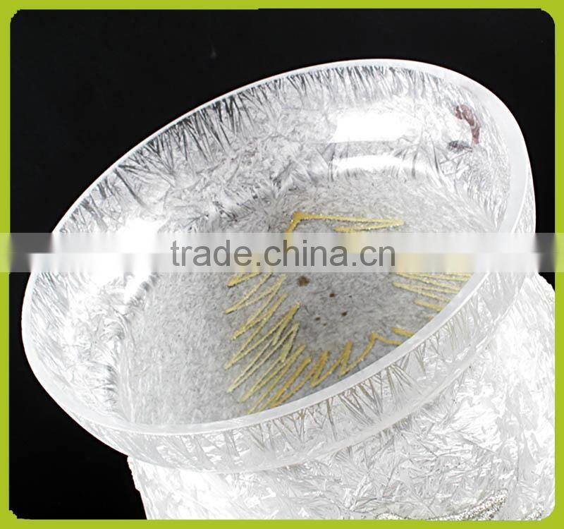 glass tear drop garden lantern candle holder