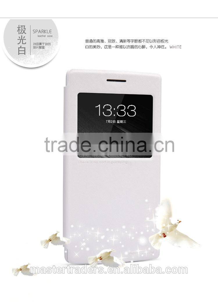 Origianl NILLKIN Sparkle Series Flip Luxury PU Leather Case Skin Back Cover For One Plus MT-2749