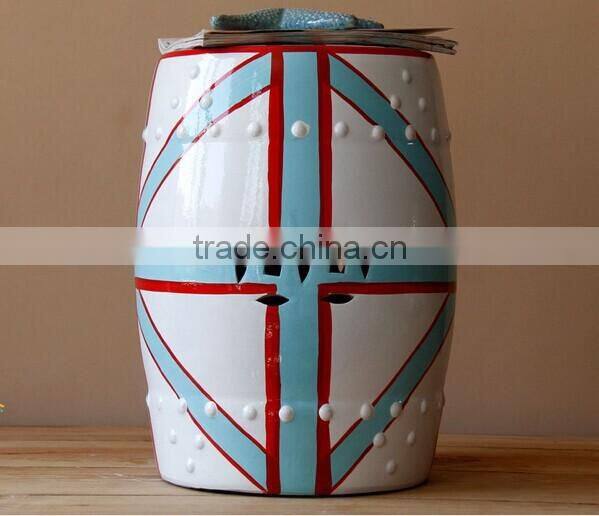 wholesale Ceramic squat Chinese antique porcelain garden stool jingdezhen