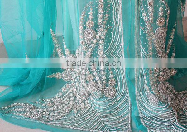 fancy blue dubai kaftan dress (KFT-003)